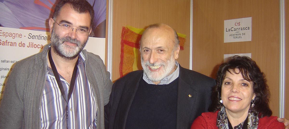José Antonio Esteban mit seiner Frau und Slow Food Gründer Carlo Petrini