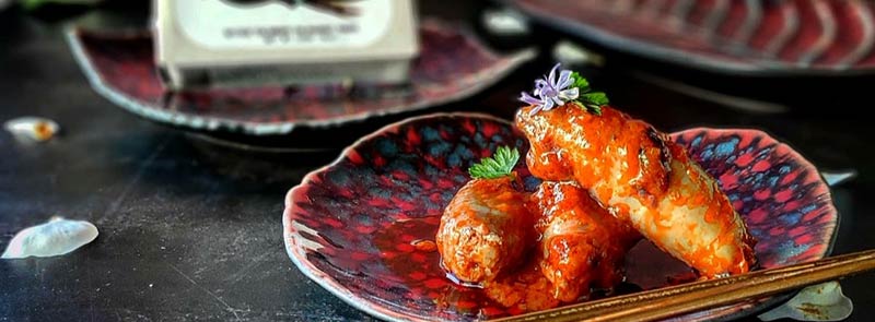 Gefüllter Tintenfisch in Ragoutsauce Gefüllter Tintenfisch in Ragoutsauce