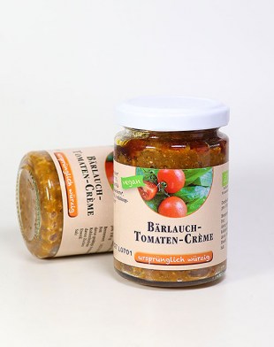 Bärlauch-Tomaten-Creme vom Bodensee. Ursprünglich würzig, 135g