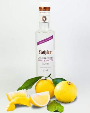 Kohler's Geist Kalabrische Bergamotte No. 830 - Edelbrand aus kalabrischer Bergamotte von der Destillerie Kohler in Stuttgart, 200ml, 42 % vol.
