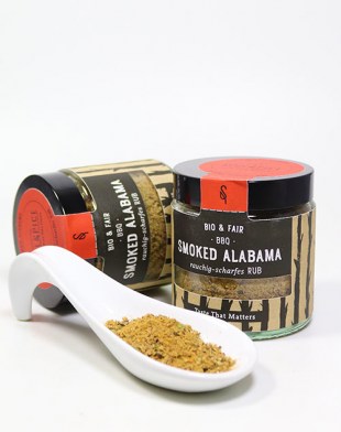 BBQ Smoked Alabama Rub BIO & FAIR - Grill-Gewürzmischung mit Hickory-Rauchsalz, 60g