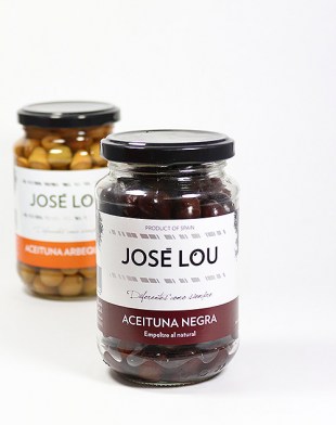Aceituna Negra - Schwarze Empeltre-Oliven aus Aragonien mit Salz 210g