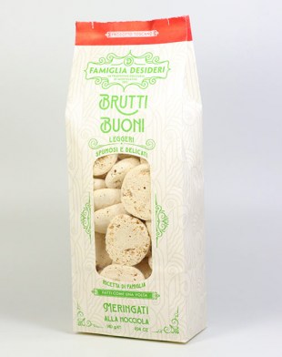 Brutti Buoni Leggeri - Knusprig-süßes Gebäck mit Haselnüssen von der Famiglia Desideri aus der Toskana 140g