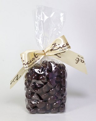 Chicchi di Caffè - Geröstetet Kaffeebohnen in feinster Zartbitter-Schokolade von Ziccat aus Turin, 200g