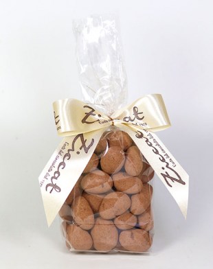 Fave di Cacao tartufate - Geröstete Kakaobohnen in feinster Zartbitter-Schokolade von Ziccat aus Turin 200g