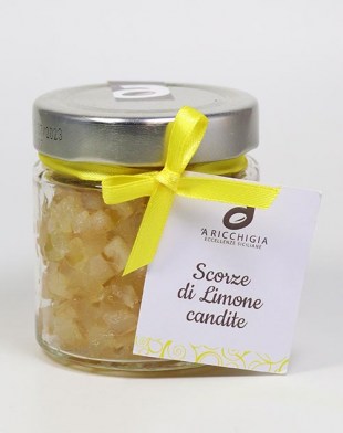 Scorze di Limone candite - Kandierte Zitronenschalen aus Sizilien 150g
