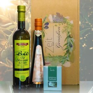 <b>Geschenkset</b><br />'Balsamico, Bio-Öl & Kräuter-Salz'