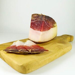 Eichelschwein-Schinkenspeck (Waldweide) luftgetrocknet 335g