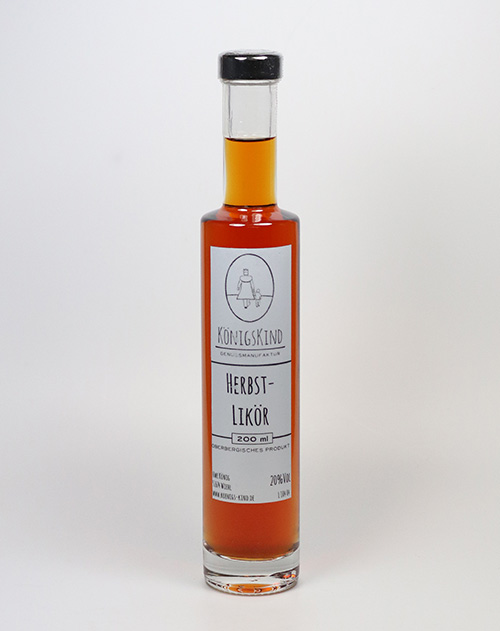 Quintett-Likör aus vier Herbstfrüchten von Königskind 200ml – Bild 2