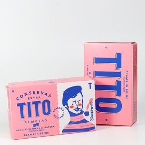 TITO Almejas Blancas al natural - Trogmuscheln in Lake - Rarität 111g/63g