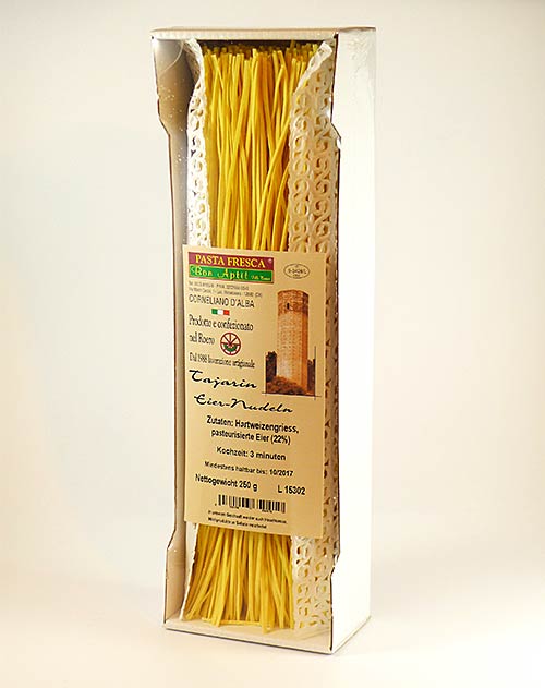 Dünne Bandnudeln - Tajarin all' uovo 250g