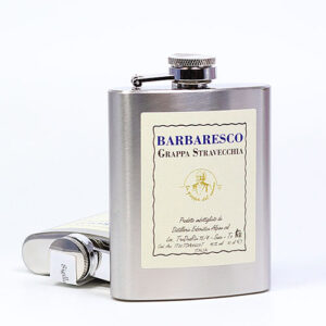 Barbaresco Grappa Stravecchia - La Grappa del Nonno im Edelstahl-Flachmann