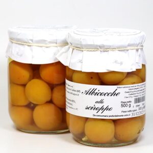 Albicocche allo Sciroppo - Eingelegte ganze Aprikosen aus dem Piemont 500g/300g