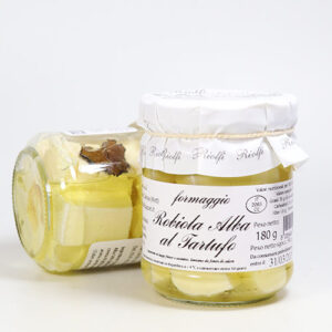 Robiola Alba al Tartufo - Eingelegter Käse mit Trüffel aus dem Piemont 180g/90g