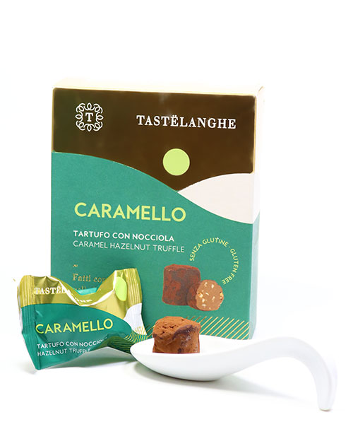 Trüffelpralinen Karamell mit Piemont Haselnüssen IGP, Tastelanghe 110g