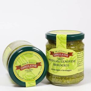 BIO Basilikum-Pesto - Pesto alla Genovese biologica 130g (ohne Knoblauch, ohne Käse)