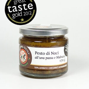 Walnuss-Pesto - Pesto di Noci con Basilico e Uva passa in Malvasia, Tasting sicily 170g<br /><b>Great Taste Award GOLD</b>