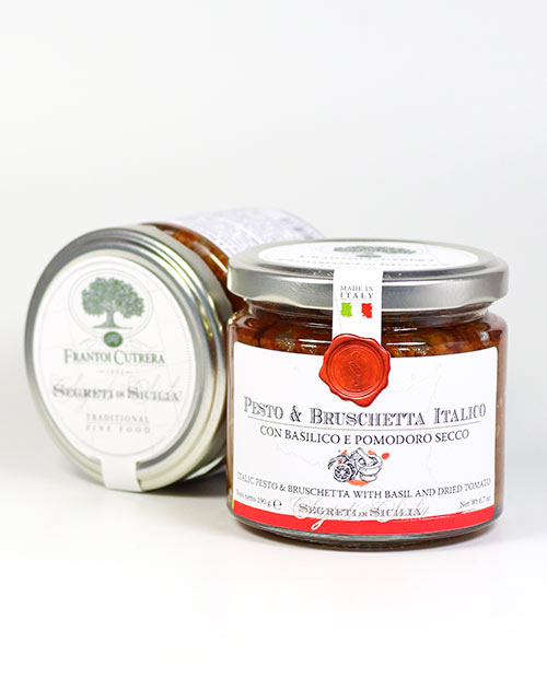 Tomatenpesto mit Basilikum und Mandeln - Pesto & Bruschetta Italico