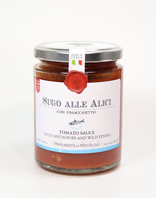 Sugo alle Alici - Tomatensoße mit Sardellen und Wildfenchel 290g