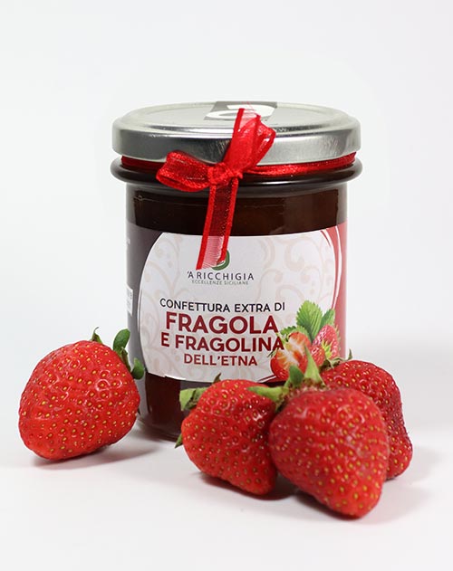 Maletto Erdbeerkonfitüre - Fragola dell' Etna, Sizilien 240g