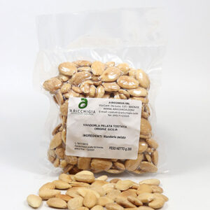 BIO Geröstete, geschälte Mandeln (vakuumiert) aus Sizilien - Mandorla pelata tostata 200g