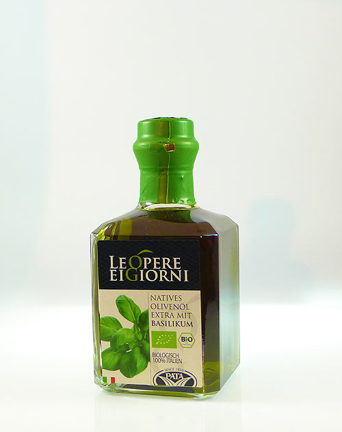 Würzöl mit Basilikum BIO - Condimento BIO al Basilico