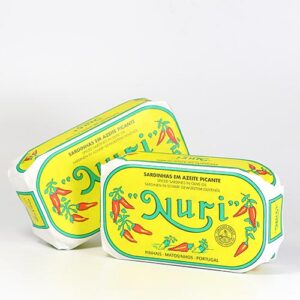Sardinen in pikantem Olivenöl - Sardinhas em Azeite Picante 125g/90g Nuri