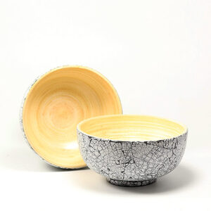 bibol BAT kleine Schälchen 10 cm, Bambus mit Eierschalen (fair & authentisch)