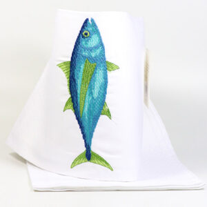 Geschirr-Handtuch 'Thunfisch' in Jacquard-Qualität aus Portugal