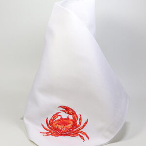 Große Stoff-Serviette 'Krabbe' in Halbleinen aus Portugal