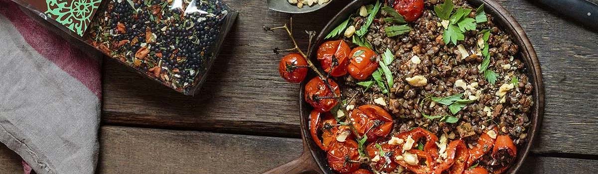 Französischer Belugalinsen Salat Französischer Belugalinsen Salat